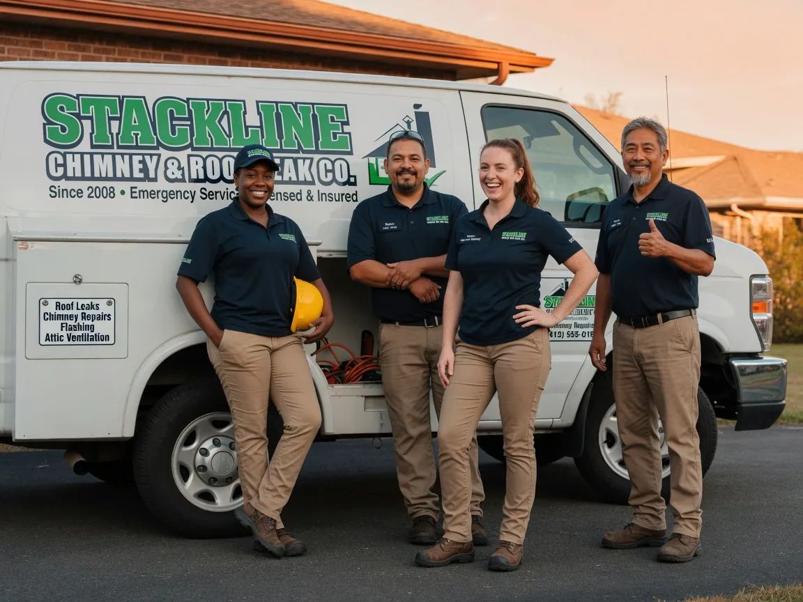 Chimney flashing repair company in Oak, NE